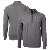 Kansas City Chiefs Cutter & Buck Big & Tall Adapt Eco Knit Quarter-Zip Pullover Top - Heather Black online