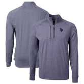Minnesota Vikings Cutter & Buck Big & Tall Adapt Eco Knit Quarter-Zip Pullover Top - Heather Navy discount