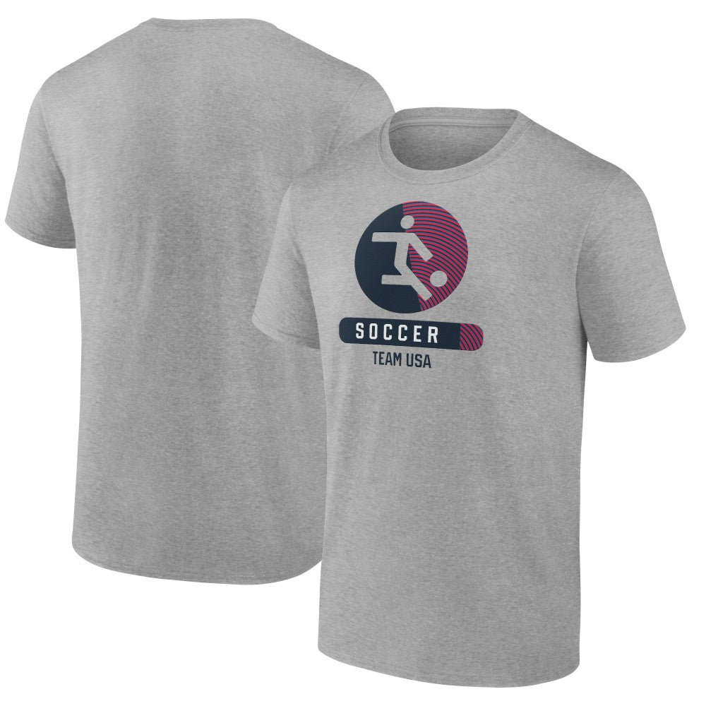 US Soccer Radiating Victory T-Shirt - Heather Gray shop