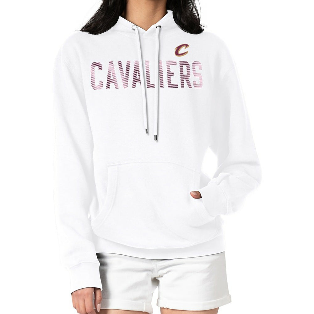 Cleveland Cavaliers G-III 4Her by Carl Banks Women's Dot Print Pullover Hoodie sale - White discount