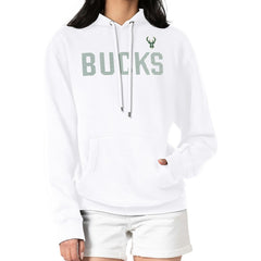 Milwaukee Bucks G-III 4Her by Carl Banks Women's Dot Print Pullover Hoodie - White outlet