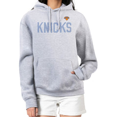 New York Knicks G-III 4Her by Carl Banks Women's Dot Print Pullover Hoodie - Heather Gray for sale