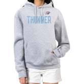 Oklahoma City Thunder G-III 4Her by Carl Banks Women's Dot Print Pullover Hoodie - Heather Gray on sale