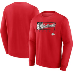 Chicago Blackhawks Fanatics Focus Fleece Pullover Sweatshirt Red