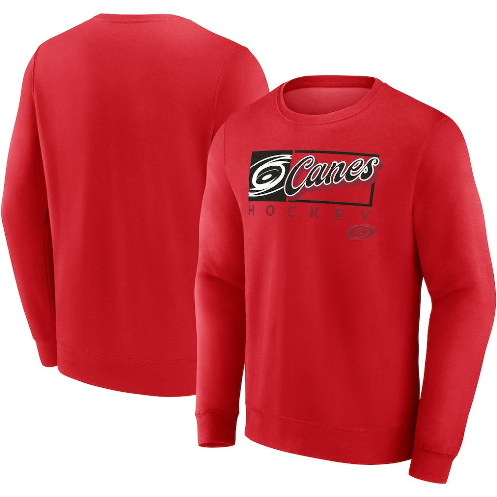 Carolina Hurricanes Fanatics Focus Fleece Pullover Sweatshirt Red