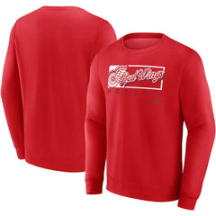 Detroit Red Wings Fanatics Focus Fleece Pullover Sweatshirt Red