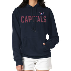 Washington Capitals G-III 4Her by Carl Banks Women's Dot Print Pullover Hoodie Navy
