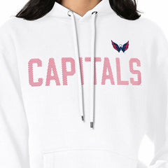 Washington Capitals G-III 4Her by Carl Banks Women's Dot Print Pullover Hoodie White