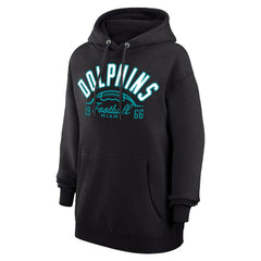 Miami Dolphins Starter Unisex Half Ball Team Fleece Pullover Hoodie - Black on sale