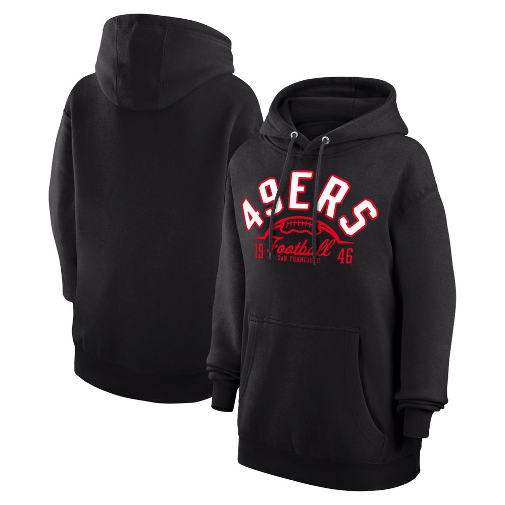 San Francisco 49ers Starter Unisex Half Ball Team Fleece Pullover Hoodie - Black sale