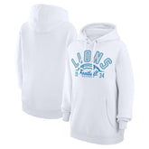 Detroit Lions Starter Unisex Half Ball Team Fleece Pullover Hoodie - White outlet