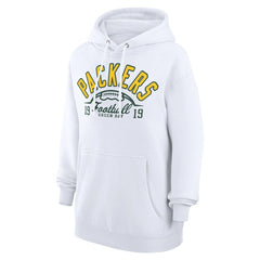 Green Bay Packers Starter Unisex Half Ball Team Fleece Pullover Hoodie - White on sale