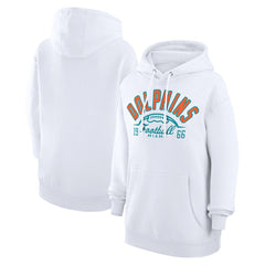 Miami Dolphins Starter Unisex Half Ball Team Fleece Pullover Hoodie - White online