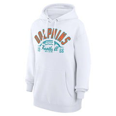 Miami Dolphins Starter Unisex Half Ball Team Fleece Pullover Hoodie - White online