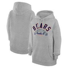 Chicago Bears Starter Unisex Half Ball Team Fleece Pullover Hoodie - Heather Gray sale