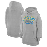 Los Angeles Chargers Starter Unisex Half Ball Team Fleece Pullover Hoodie - Heather Gray online