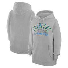 Los Angeles Chargers Starter Unisex Half Ball Team Fleece Pullover Hoodie - Heather Gray online