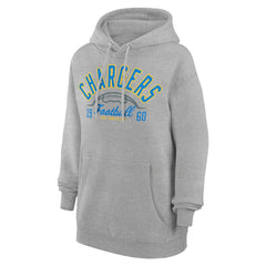 Los Angeles Chargers Starter Unisex Half Ball Team Fleece Pullover Hoodie - Heather Gray online