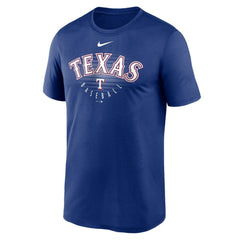 Texas Rangers Wordmark Outline Legend T-Shirt - Royal | Nike