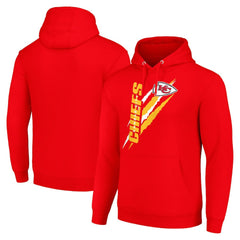 Kansas City Chiefs Starter Unisex Color Scratch Fleece Pullover Hoodie - Red on sale
