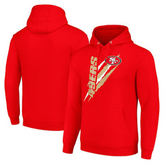San Francisco 49ers Starter Unisex Color Scratch Fleece Pullover Hoodie - Scarlet discount