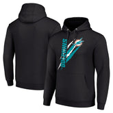 Miami Dolphins Starter Unisex Color Scratch Fleece Pullover Hoodie - Black online