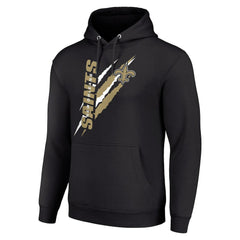 New Orleans Saints Starter Unisex Color Scratch Fleece Pullover Hoodie - Black for sale