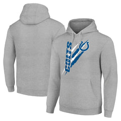 Indianapolis Colts Starter Unisex Color Scratch Fleece Pullover Hoodie - Heather Gray on sale