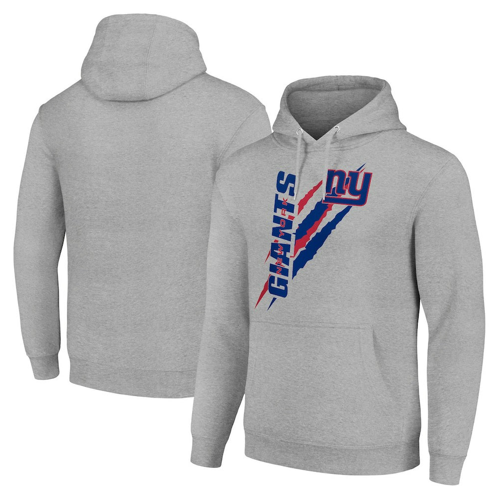 New York Giants Starter Unisex Color Scratch Fleece Pullover Hoodie - Heather Gray outlet