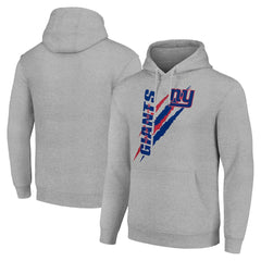 New York Giants Starter Unisex Color Scratch Fleece Pullover Hoodie - Heather Gray outlet