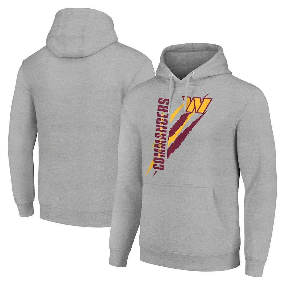 Washington Commanders Starter Unisex Color Scratch Fleece Pullover Hoodie - Heather Gray cheap