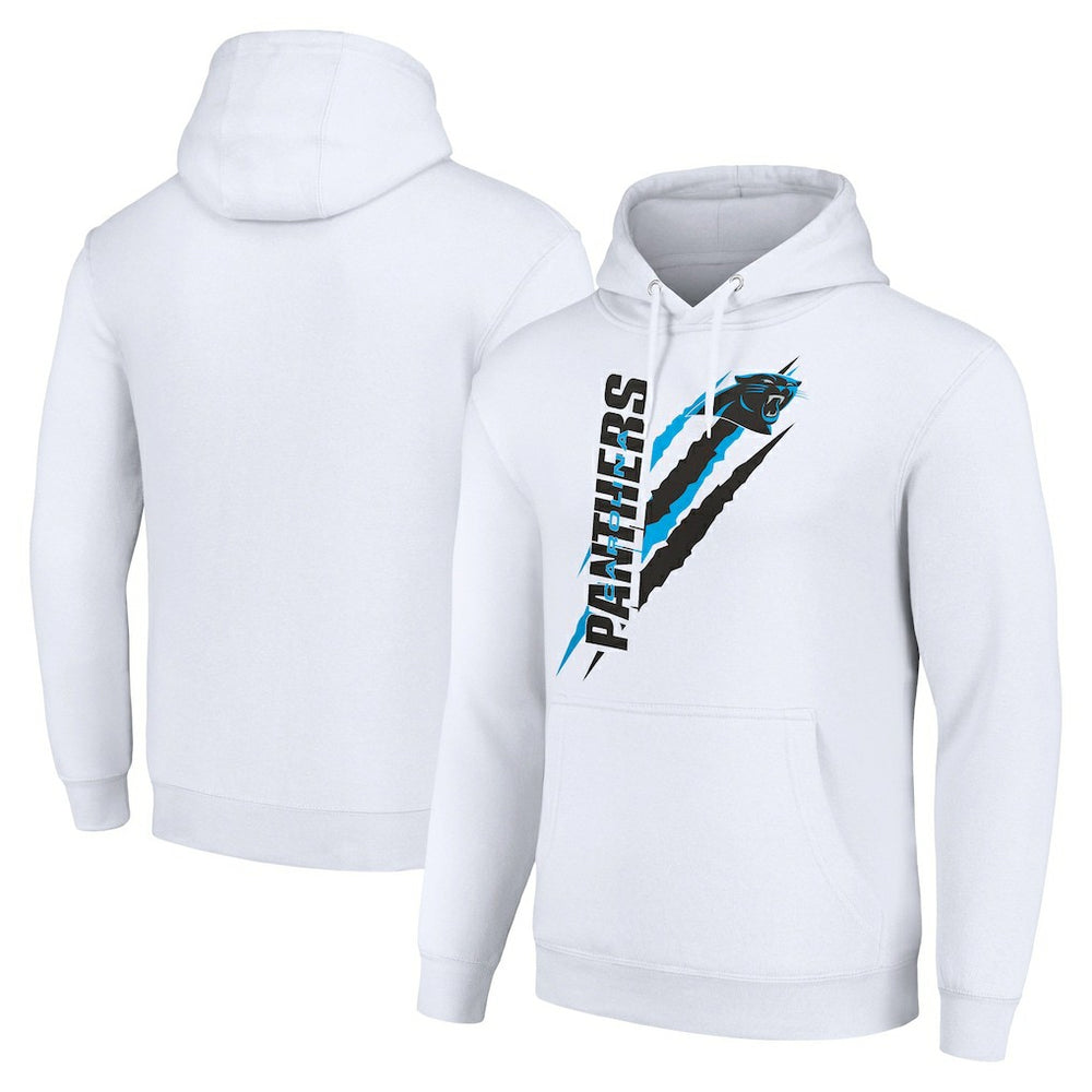 Carolina Panthers Starter Unisex Color Scratch Fleece Pullover Hoodie - White for sale