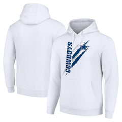 Dallas Cowboys Starter Unisex Color Scratch Fleece Pullover Hoodie - White sale