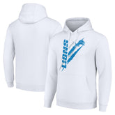 Detroit Lions Starter Unisex Color Scratch Fleece Pullover Hoodie - White discount