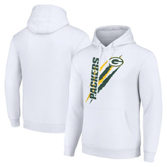 Green Bay Packers Starter Unisex Color Scratch Fleece Pullover Hoodie - White discount