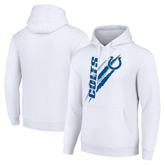 Indianapolis Colts Starter Unisex Color Scratch Fleece Pullover Hoodie - White discount