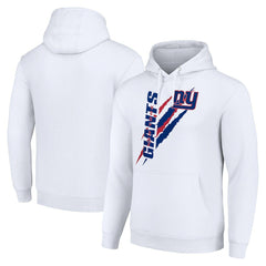 New York Giants Starter Unisex Color Scratch Fleece Pullover Hoodie - White for sale