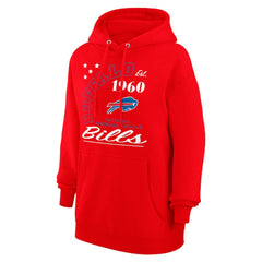 Buffalo Bills Starter Unisex Arch Team Fleece Pullover Hoodie - Red cheap