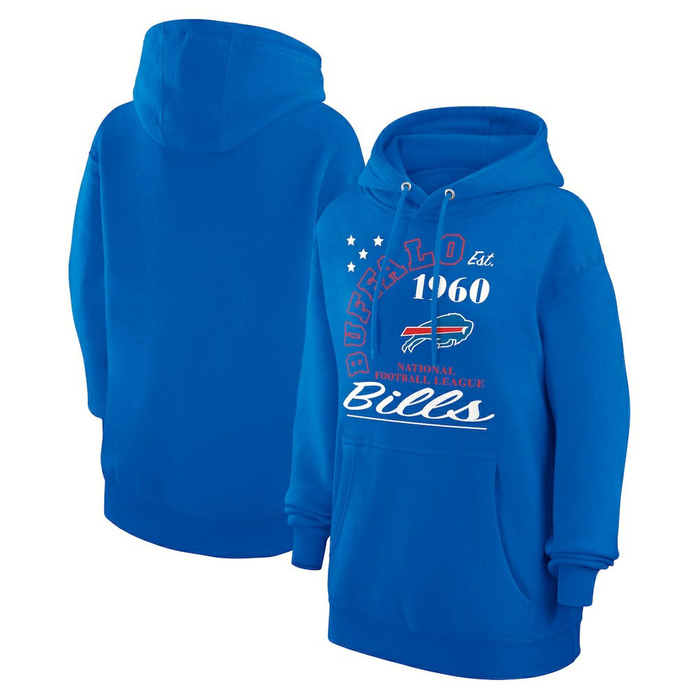 Buffalo Bills Starter Unisex Arch Team Fleece Pullover Hoodie - Royal on sale