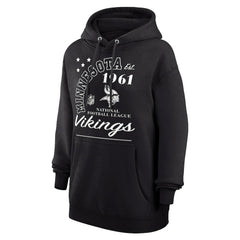 Minnesota Vikings Starter Unisex Arch Team Fleece Pullover Hoodie - Black cheap