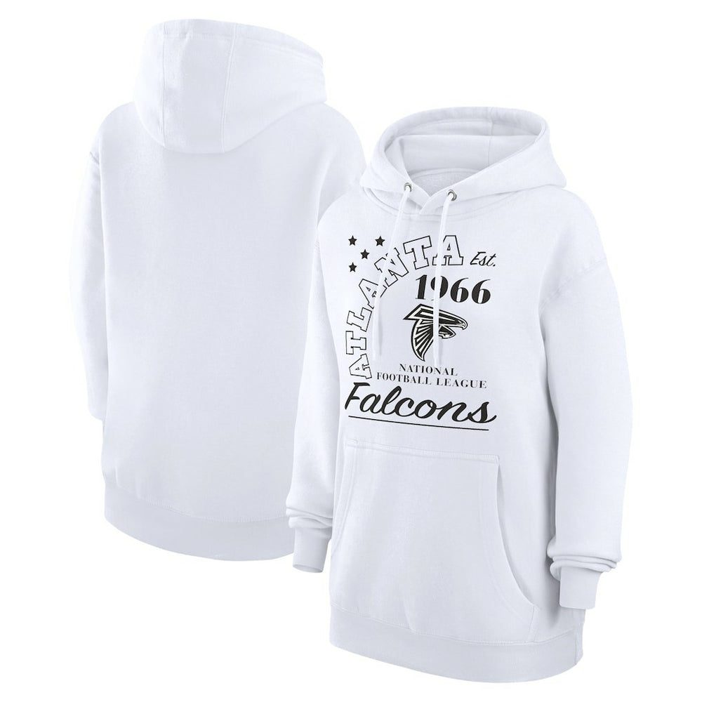 Atlanta Falcons Starter Unisex Arch Team Fleece Pullover Hoodie - White outlet