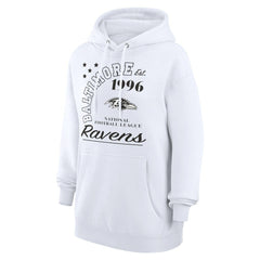 Baltimore Ravens Starter Unisex Arch Team Fleece Pullover Hoodie - White outlet