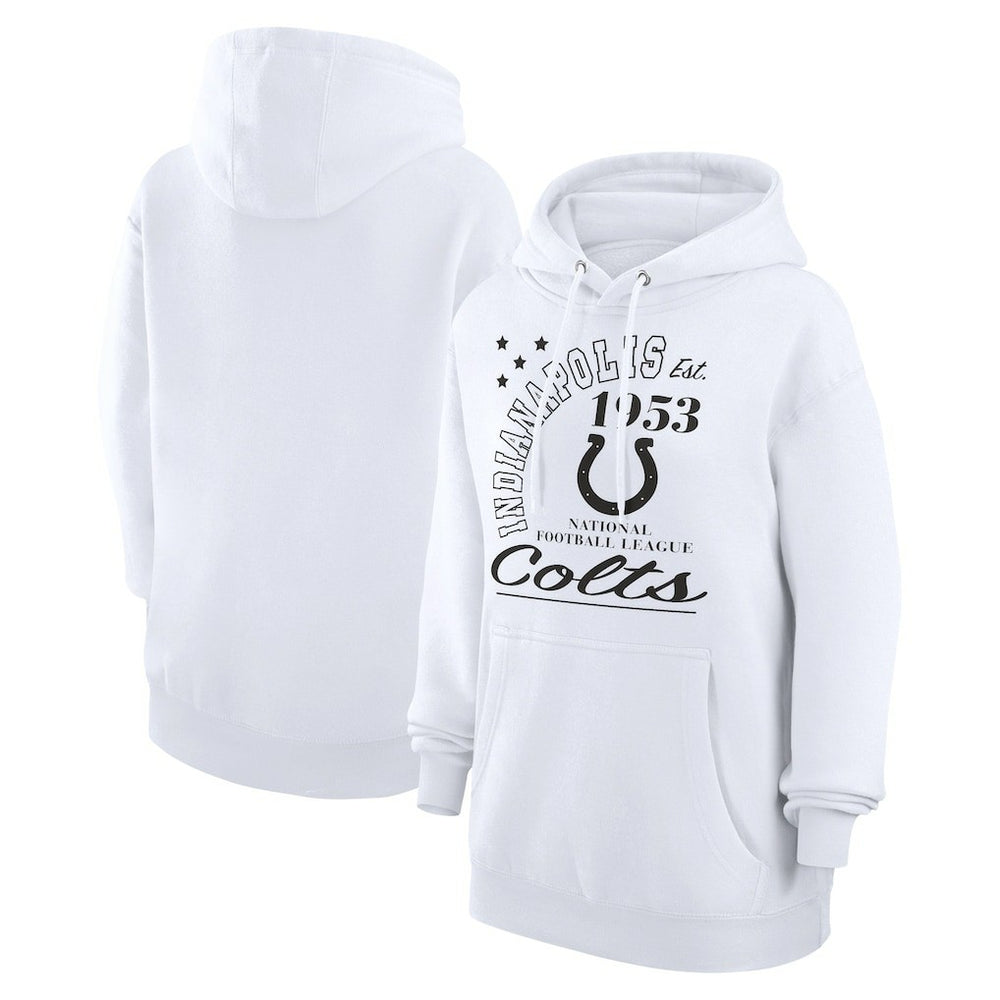 Indianapolis Colts Starter Unisex Arch Team Fleece Pullover Hoodie - White for sale