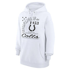 Indianapolis Colts Starter Unisex Arch Team Fleece Pullover Hoodie - White for sale