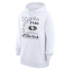 San Francisco 49ers Starter Unisex Arch Team Fleece Pullover Hoodie - White on sale