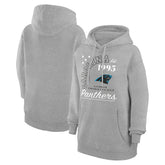 Carolina Panthers Starter Unisex Arch Team Fleece Pullover Hoodie - Heather Gray discount