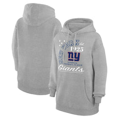 New York Giants Starter Unisex Arch Team Fleece Pullover Hoodie - Heather Gray online