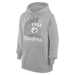 Pittsburgh Steelers Starter Unisex Arch Team Fleece Pullover Hoodie - Heather Gray sale