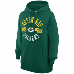 Green Bay Packers G-III 4Her by Carl Banks Women's City Graphic Team Fleece Pullover Hoodie - Green discount