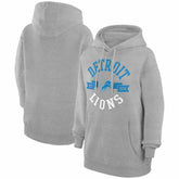 Detroit Lions G-III 4Her by Carl Banks Women's City Graphic Team Fleece Pullover Hoodie - Heather Gray online